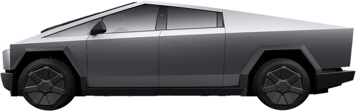 Tesla Cybertruck, side view