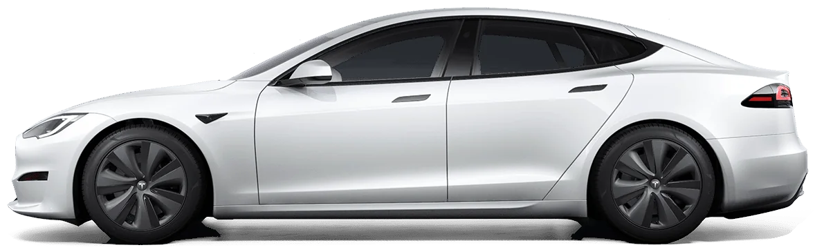 Tesla Model Y, side view (Tesla configurator render)