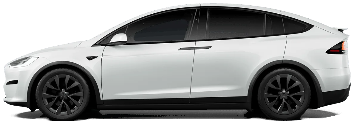Tesla Model X, side view (Tesla configurator render)